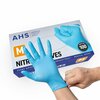 American Hospital Supply Nitrile Exam Gloves, 3.5 mil Palm, Acrylic, Powder-Free, M, 100 PK, Blue AHS-GN-M_BX